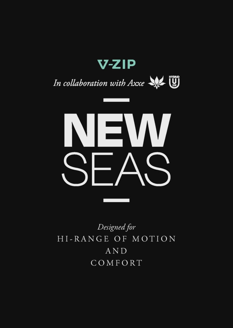 New Seas 3-2 U-Zip Wetsuit, BLK