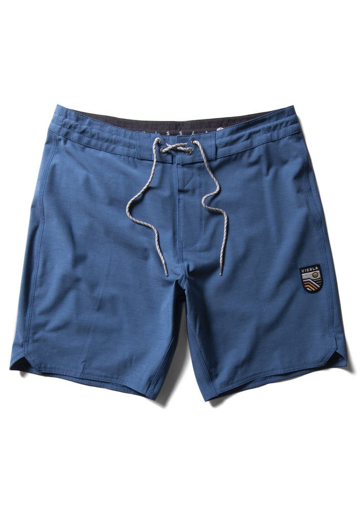 Vissla Solid Sets 17" Boys Boardshort in Ocean Blue