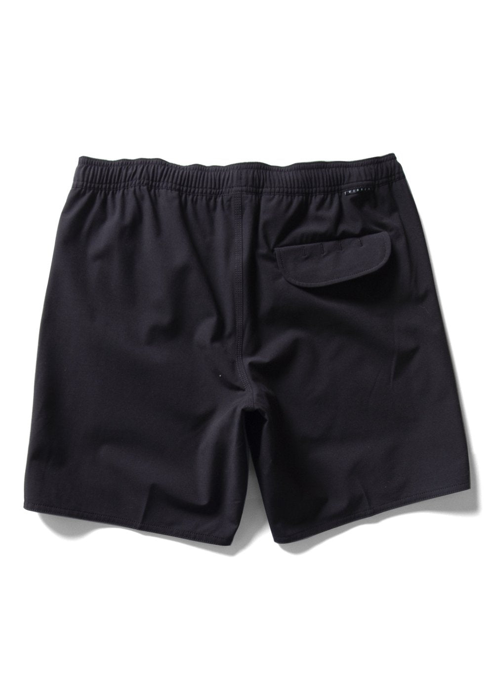 Vissla Solid Sets 16" Boys Ecolastic Boardshort in Black, view 2