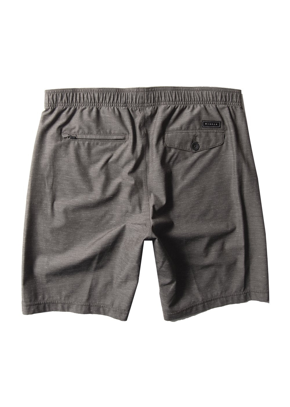 Vissla Hemp No See Ums Eco 17" Boys Elastic Walkshort in Phantom, view 2